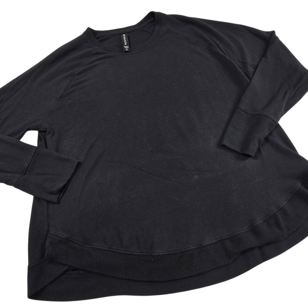 Athleta Mindset Sweatshirt Size 1X Black Soft Nirvana Knit #472751 - Picture 4 of 10